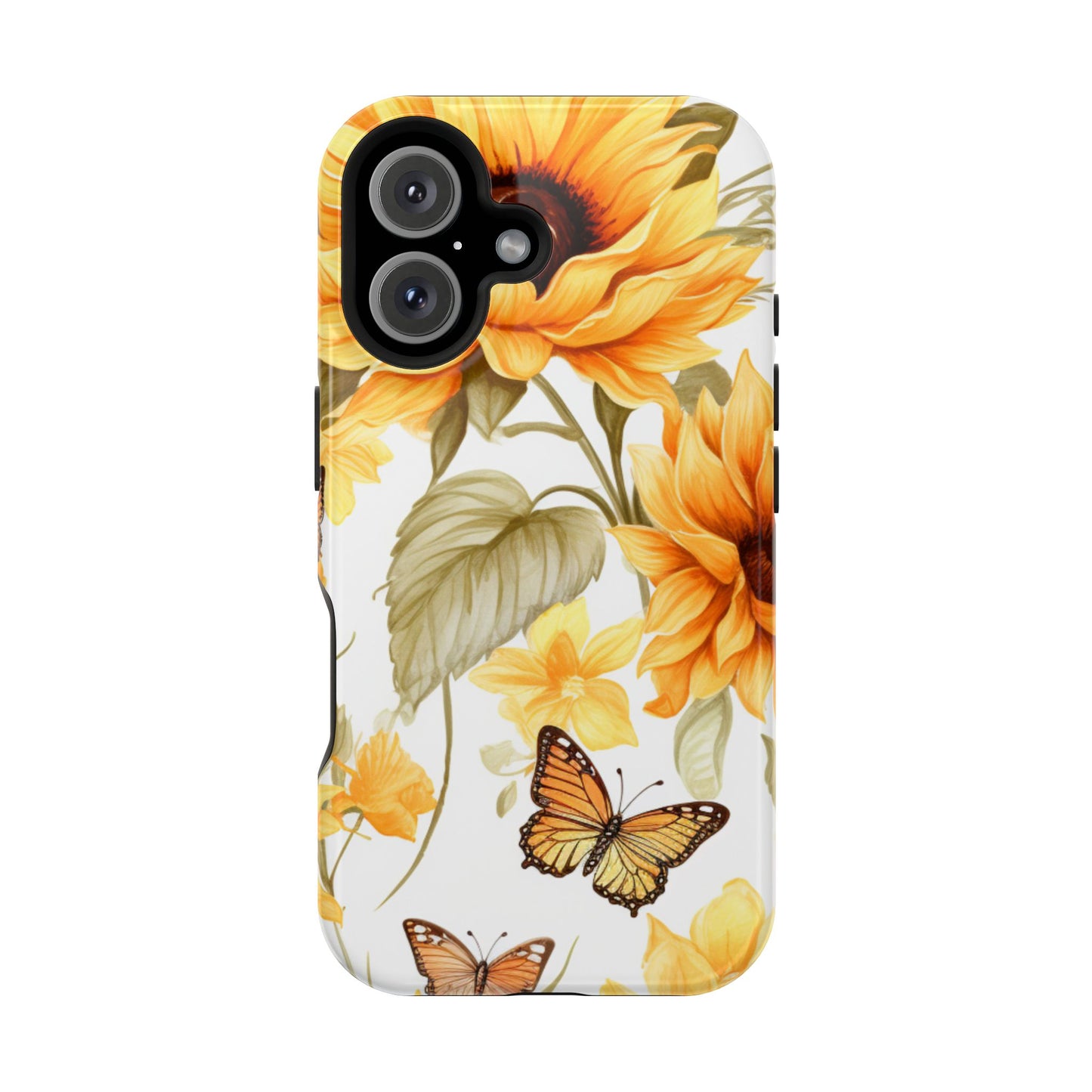 Sunflower & Butterfly Bliss - MagSafe iPhone Series Case