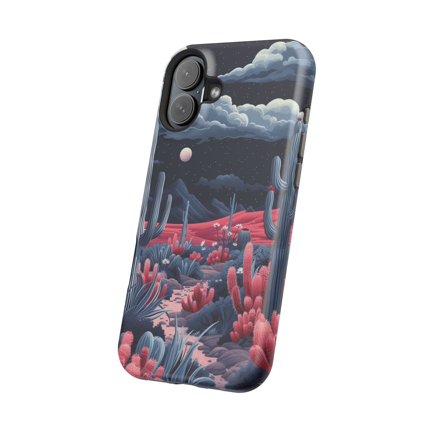 Moonlit Saguaro iPhone Case