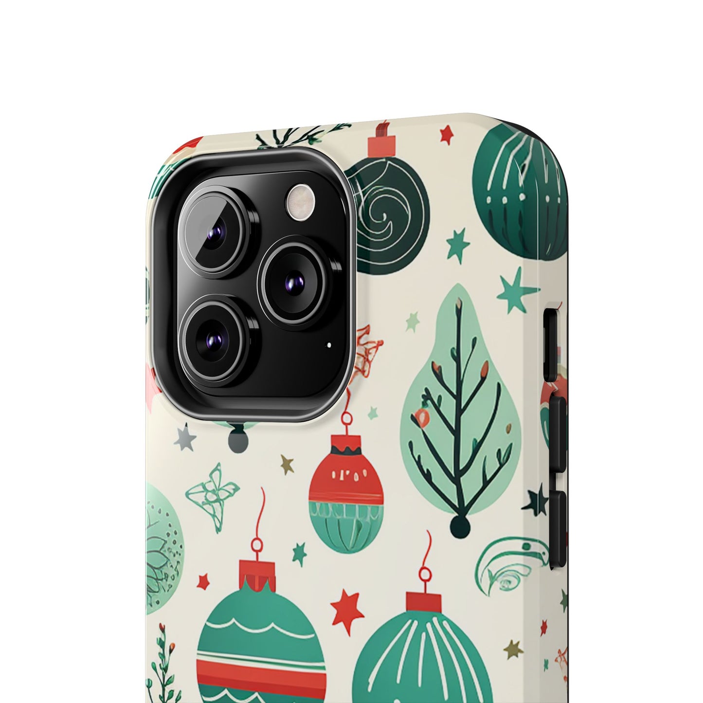 Vintage Christmas Ornaments Pattern – iPhone Series Case