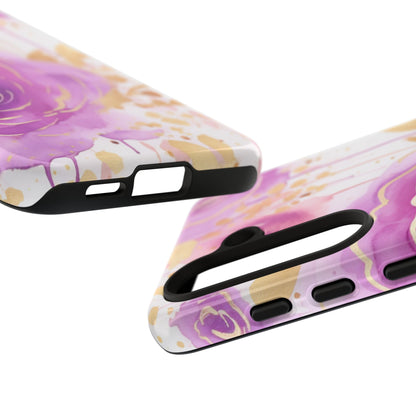 Radiant Purple & Gold Floral - Samsung Galaxy Series Case