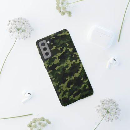 Dark Green Camouflage – Samsung Galaxy Case, Durable and Stylish