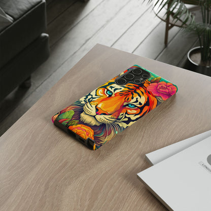 Fierce Rainbow Tiger Art - Samsung Galaxy Case