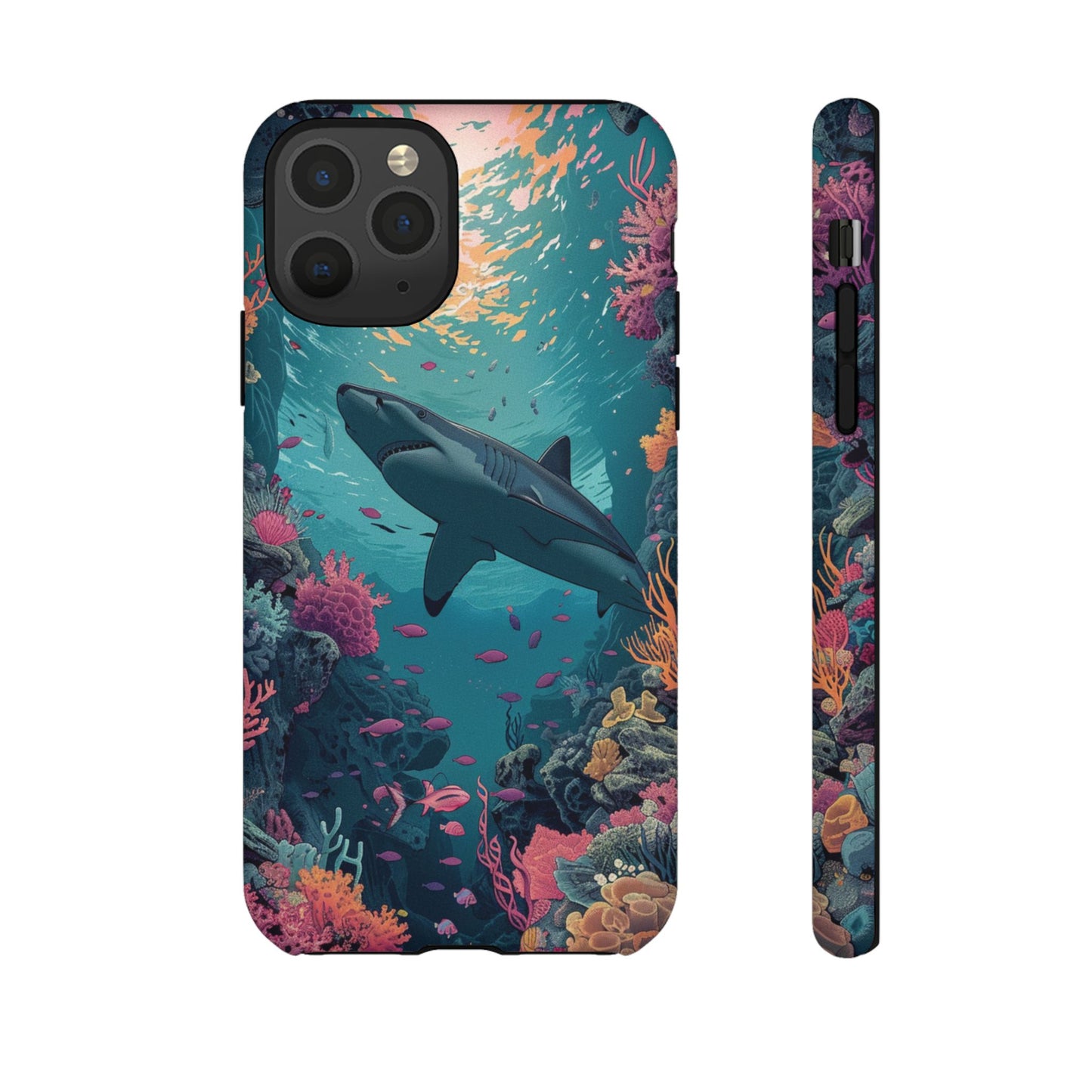 Ocean Shark Coral Reef iPhone Case