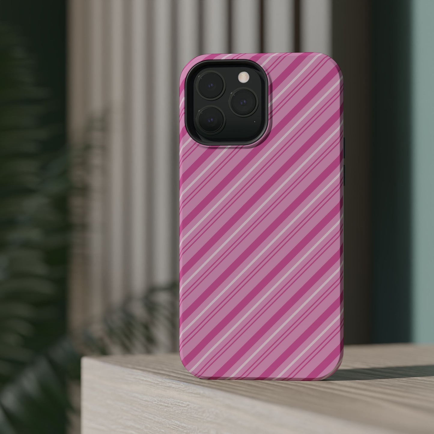 MagSafe Case - Pretty in Pink Stripes Design