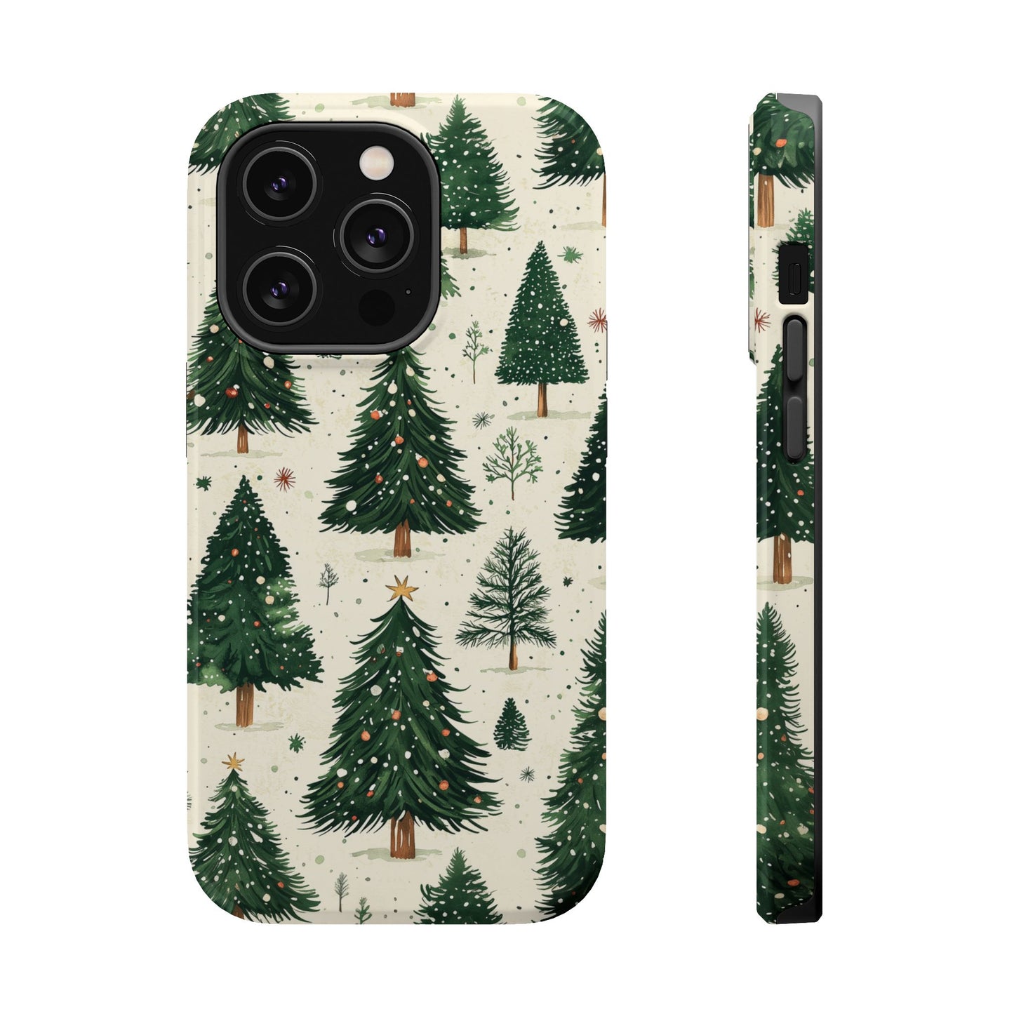 Festive Christmas Tree Forest Pattern – MagSafe iPhone Series Case