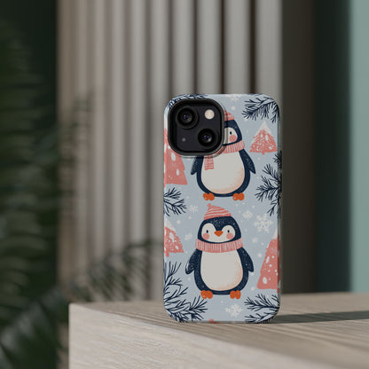 Penguin in Winter Wonderland MagSafe iPhone Case