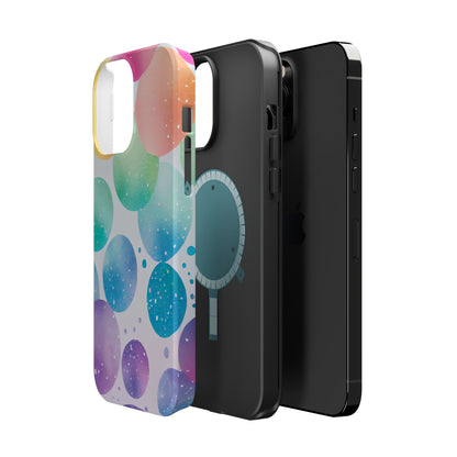 Pastel Galaxy Bubbles  MagSafe iPhone Case – Slim Design, Glossy Finish