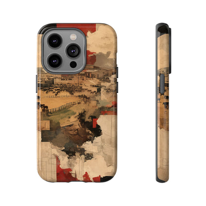 Vintage Abstract iPhone Case - Rustic Art Protective Cover