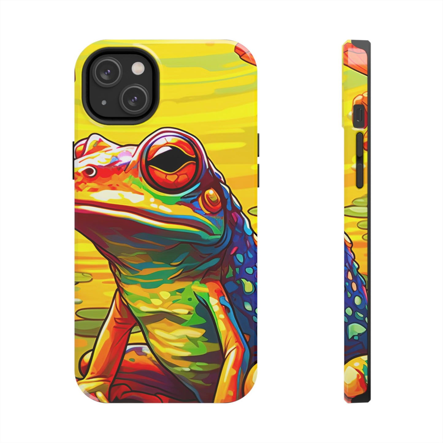 Vibrant Rainbow Frog Design – iPhone Series Case