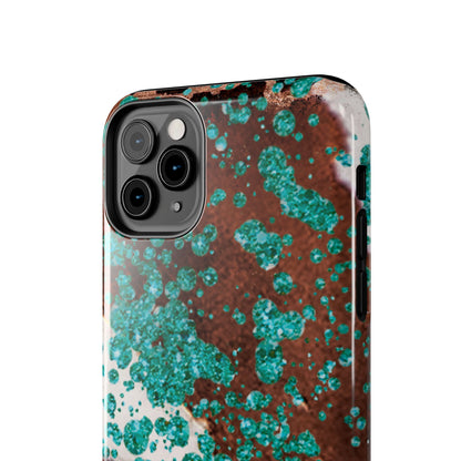 Teal Glitter Cowhide - iPhone Series Case