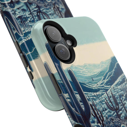 Desert Blues Cactus iPhone Case