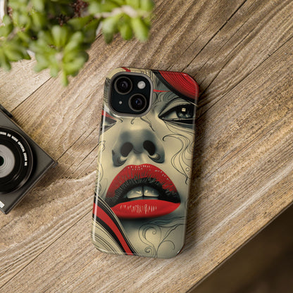 Bold Beauty Red Lips iPhone Case