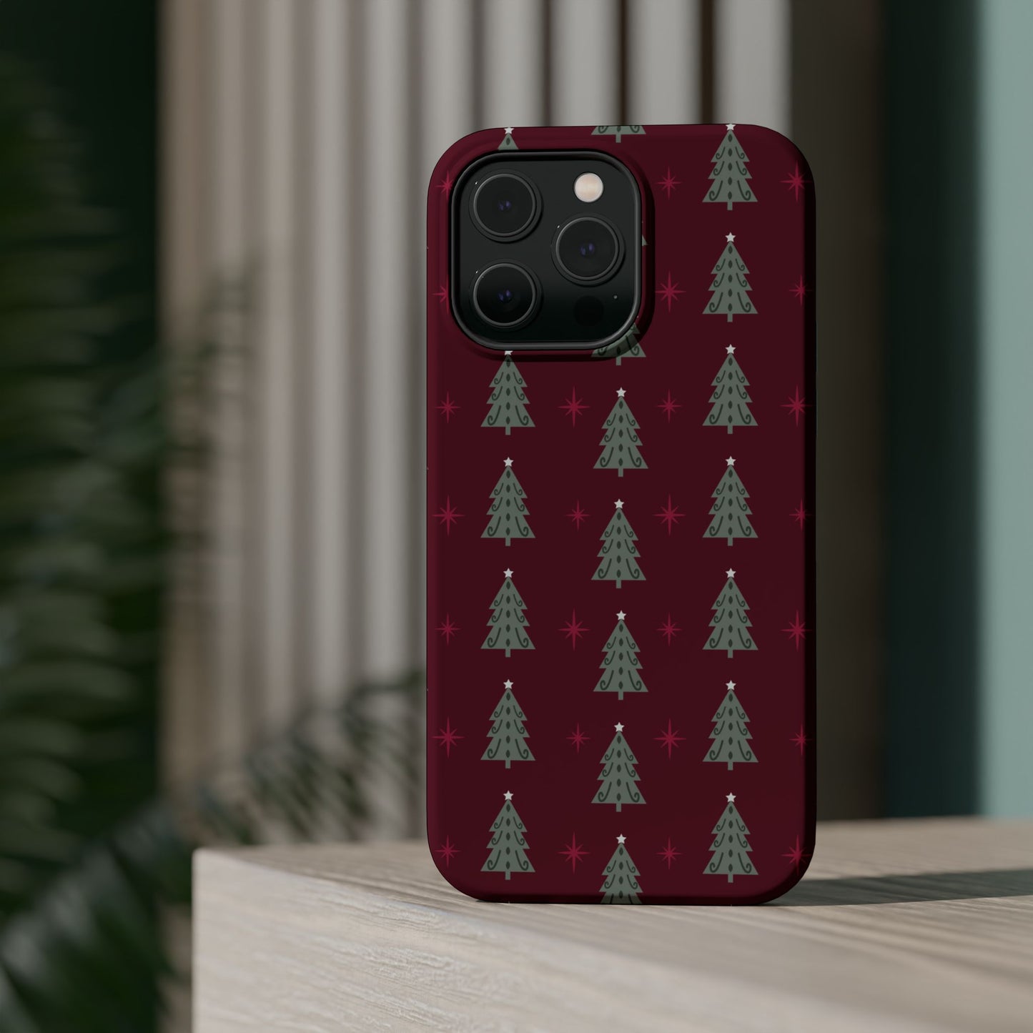 Retro Christmas Tree Pattern – MagSafe iPhone Series Case