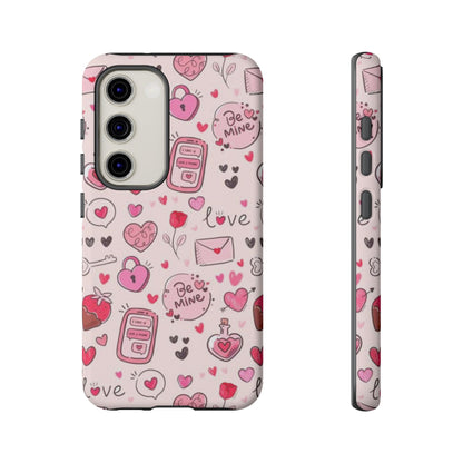 Samsung Galaxy Case: Playful Valentine's Day Icons Case