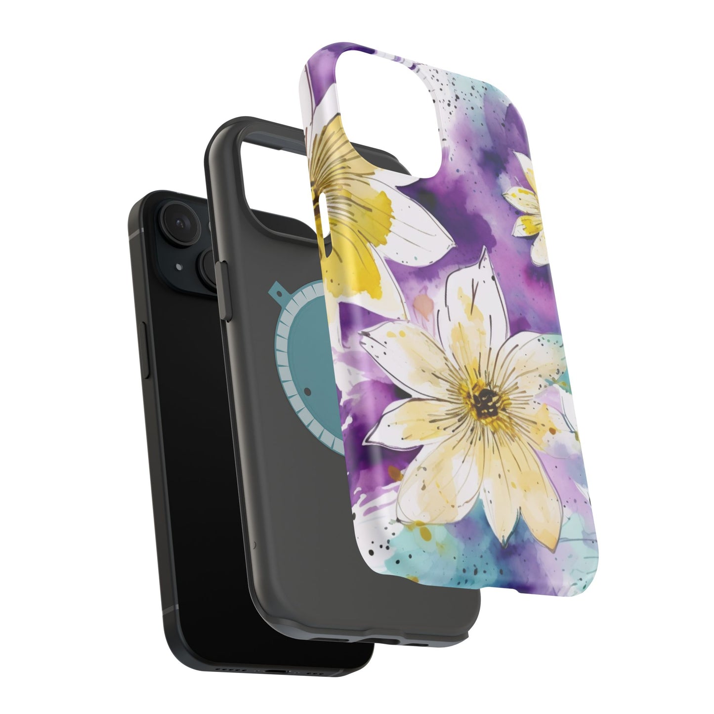 Abstract Floral Watercolor Splash - MagSafe iPhone Series Case