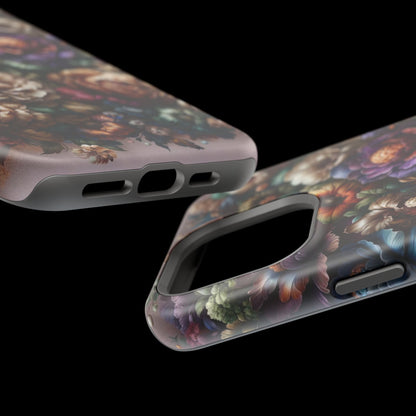 Floral Elegance MagSafe Compatible iPhone Case – Protective Dual-Layer Design with Vibrant Full-Wrap Print