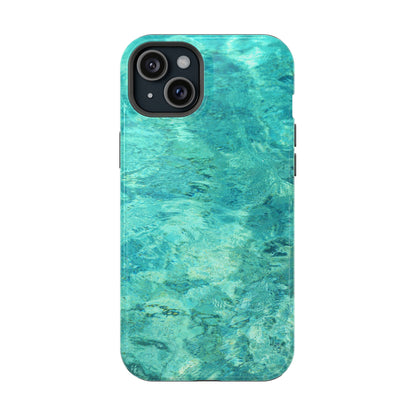 Aqua Blue Water MagSafe Case – Tranquil Summer Design with Magnetic Charging