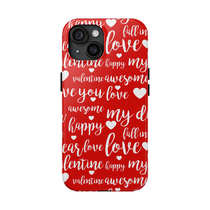 Valentine Words Pattern – iPhone Case