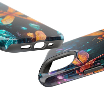 Mystical Dragonflies & Crystals – MagSafe iPhone Series Case