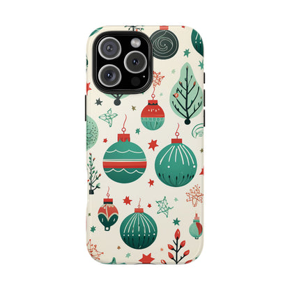 Vintage Christmas Ornaments Pattern – iPhone Series Case