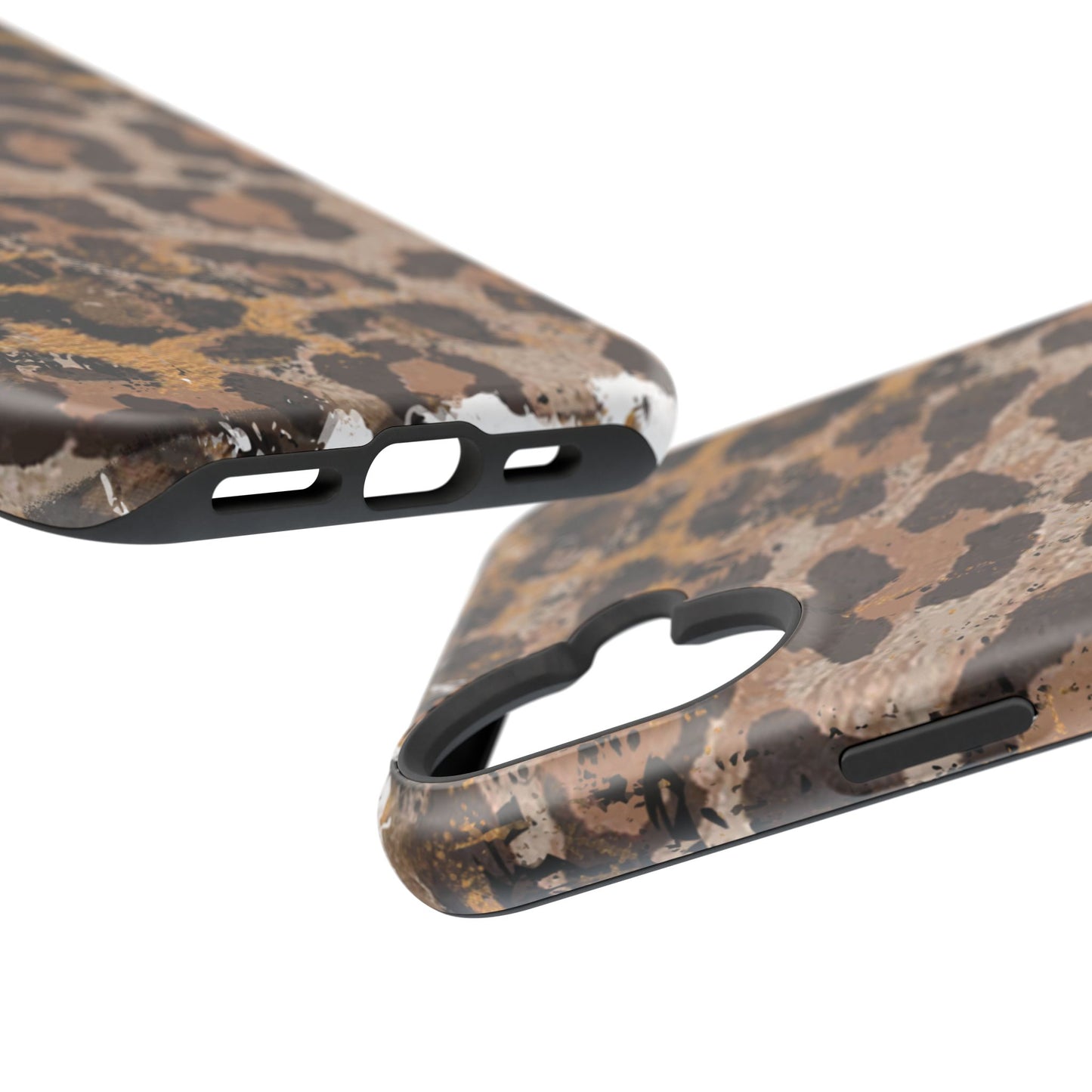 Vintage Distressed Leopard Print - MagSafe iPhone Series Case