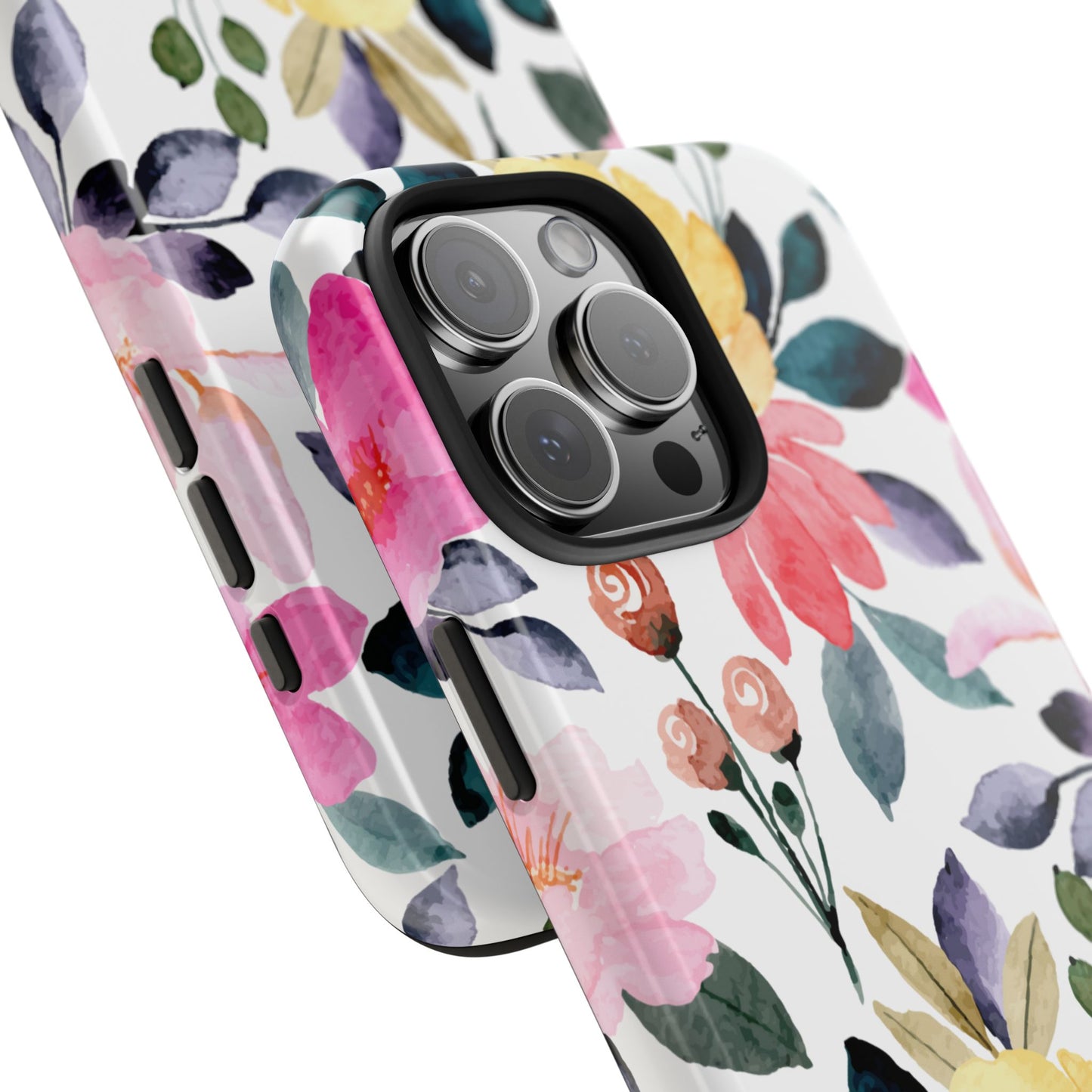 Blossoming Beauty – iPhone Series Case with Vibrant Watercolor Flowers