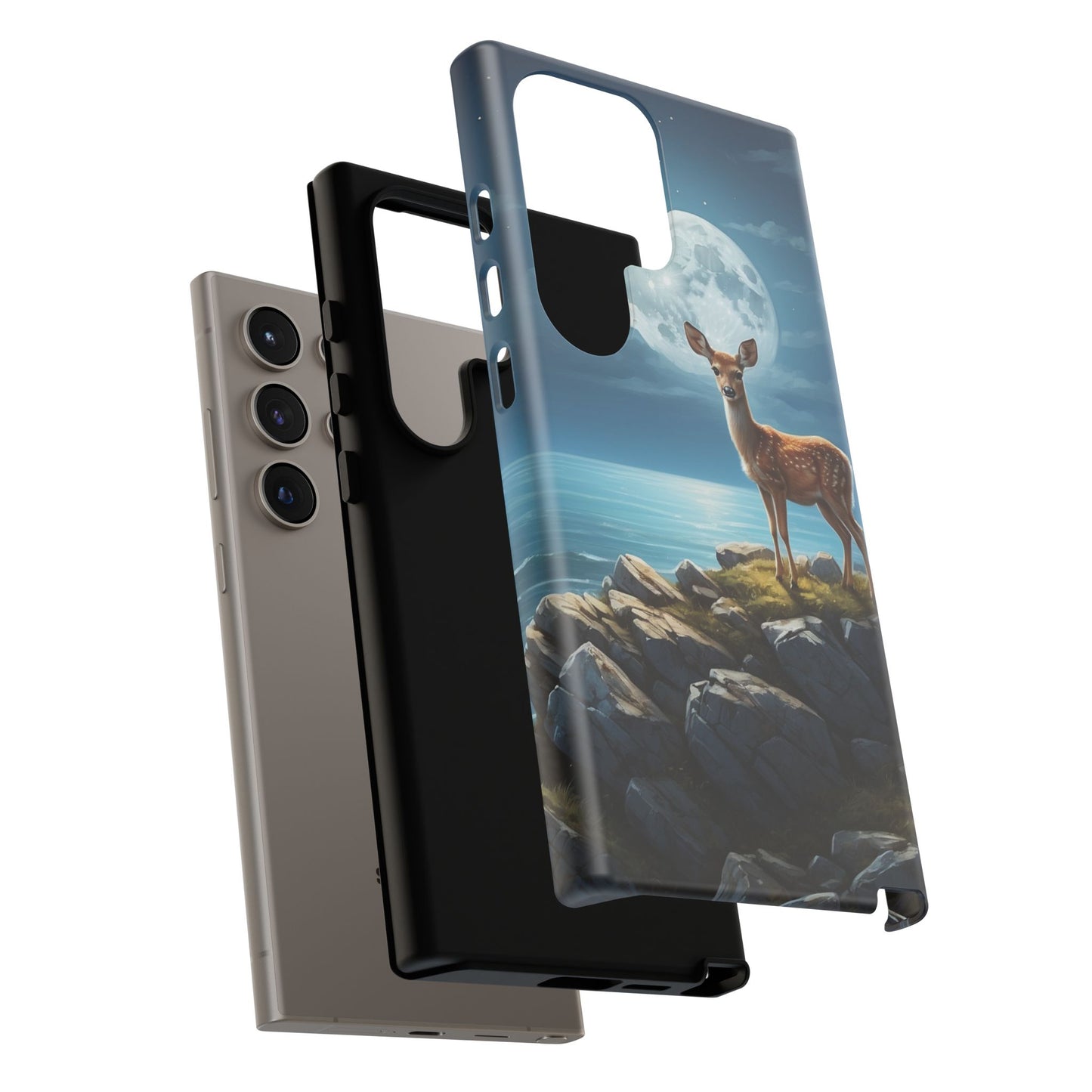 Enchanted Fawn Under the Moonlit Sky Samsung Galaxy Case