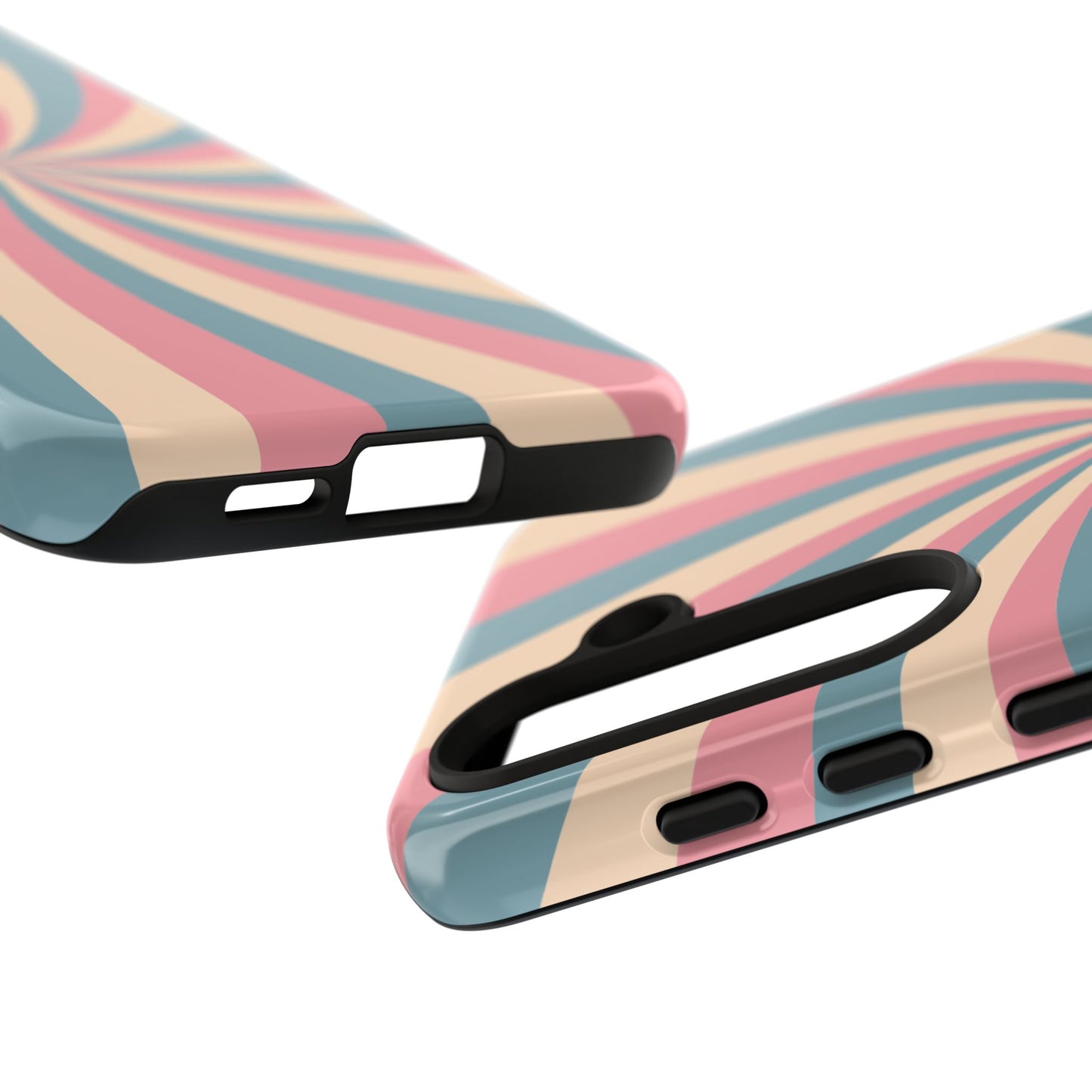 Vintage Pastel Swirl  Samsung Galaxy Case – Dual-Layer Protection with 70s-Inspired Design