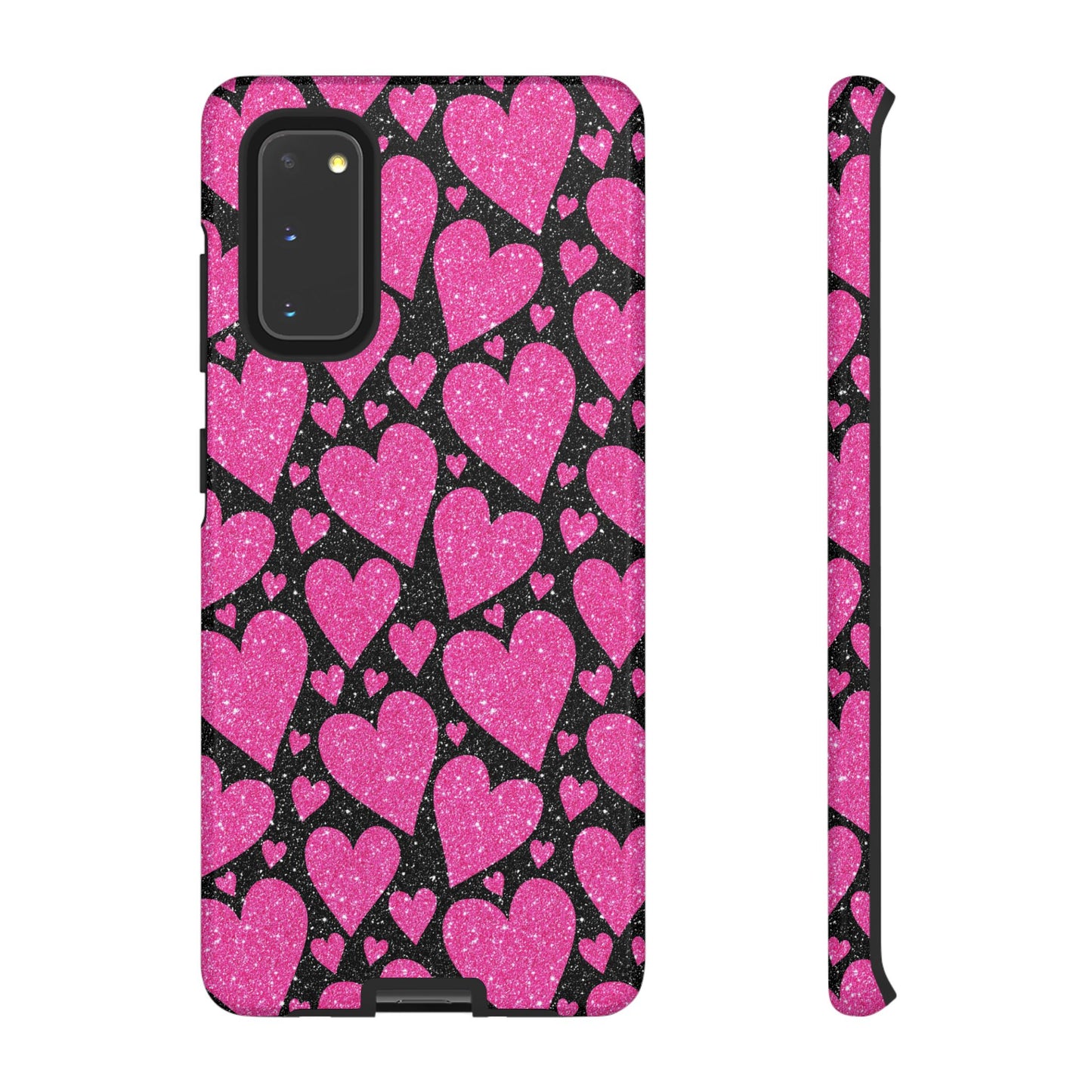 Glitter Hearts Samsung Galaxy Case