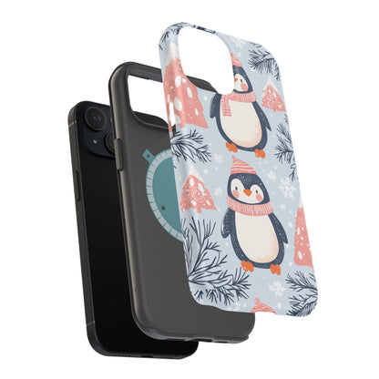 Penguin in Winter Wonderland MagSafe iPhone Case