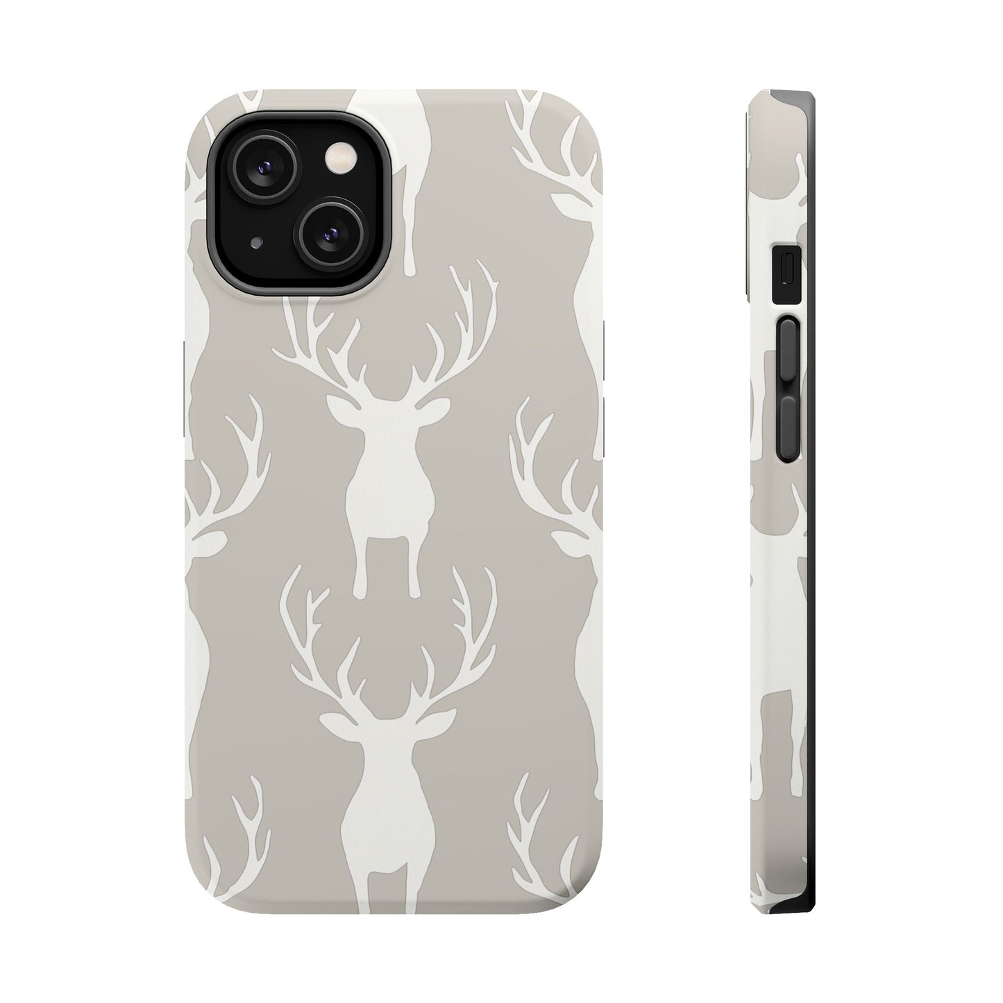 Minimalist Deer Silhouette MagSafe Pattern – iPhone Series Case