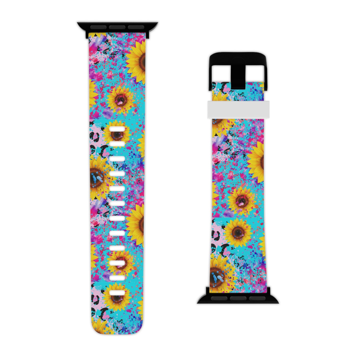 Bright Sunflower Pop Art Apple Watch Band