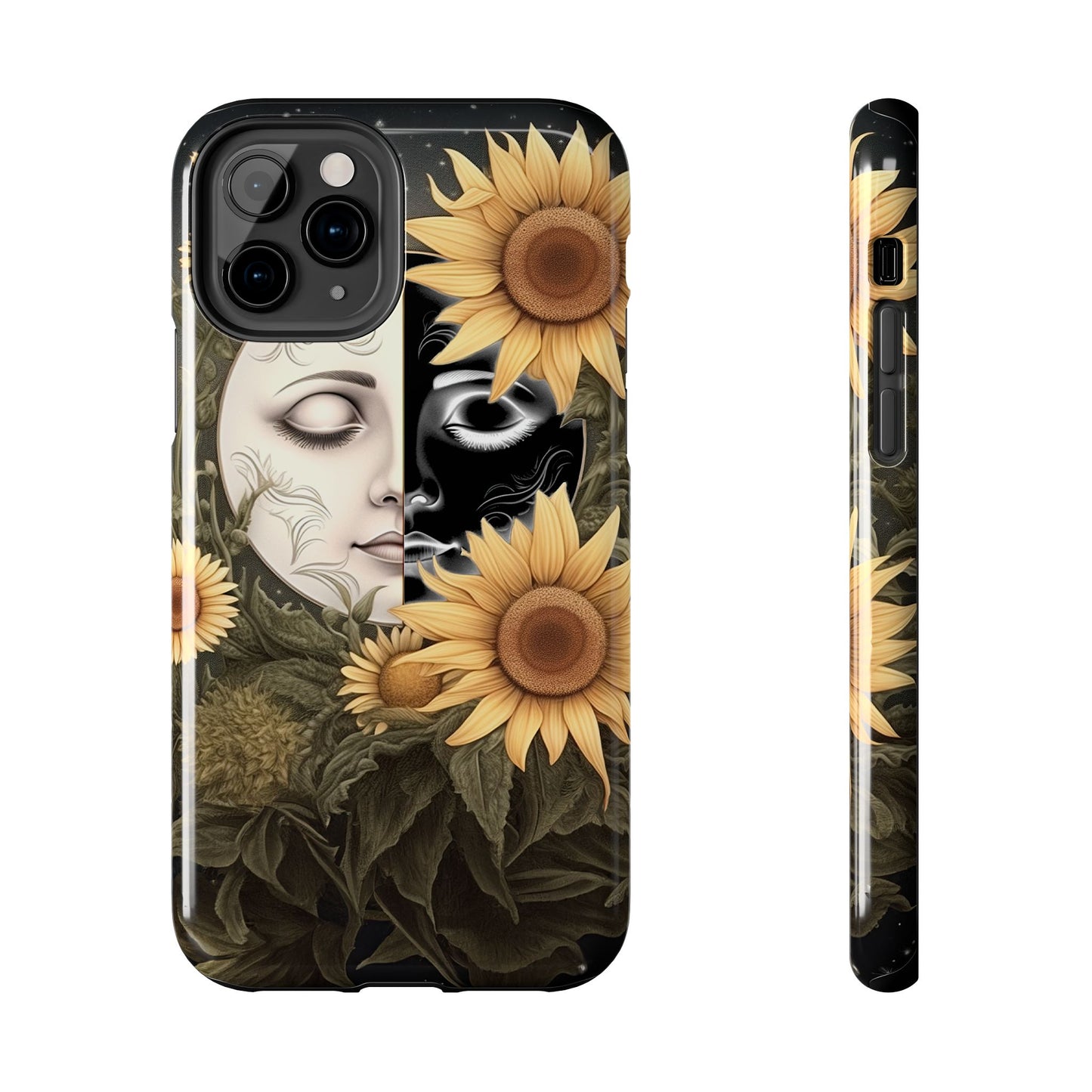 Sunflower Moon and Stars iPhone Case – Ethereal Art