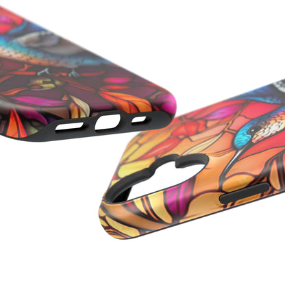 Radiant Multicolor Bird Artwork - MagSafe iPhone Case