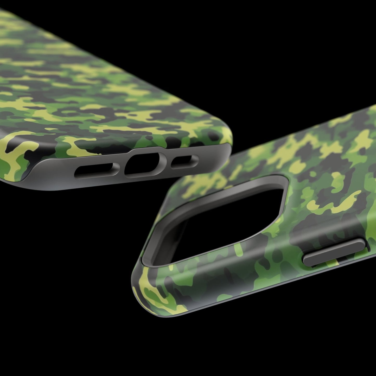 Green Woodland Camouflage – MagSafe iPhone Case, Slim and Shockproof