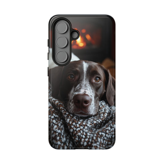 Relaxed German Shorthaired Pointer Samsung Galaxy Case – Rustic Charm Protective Cover