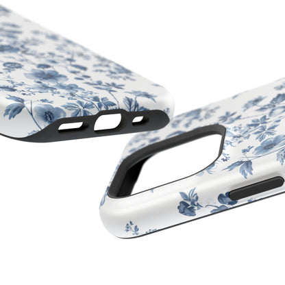 Enchanted Garden Blue Toile iPhone Case