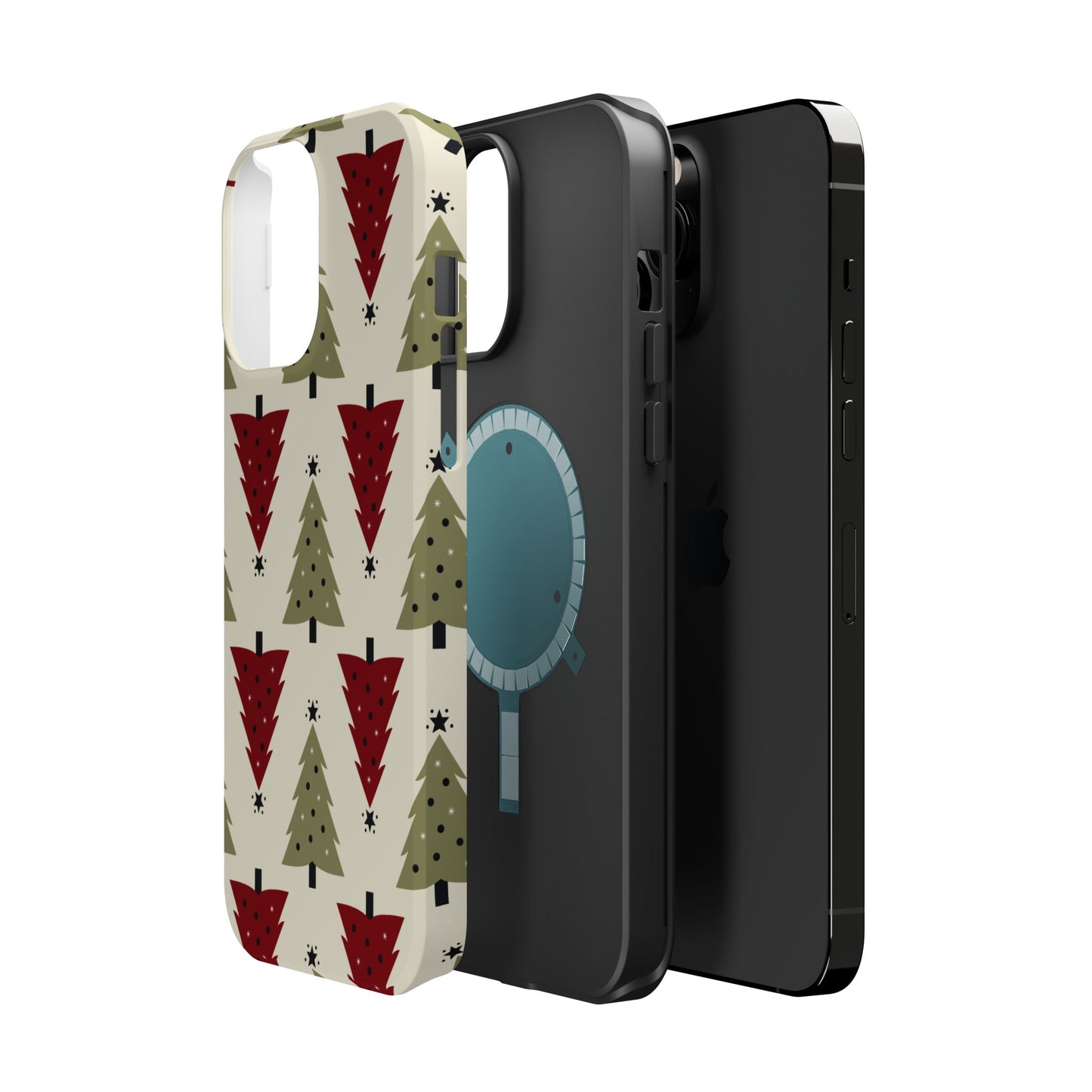 Retro Christmas Trees Pattern - MagSafe iPhone Series Case