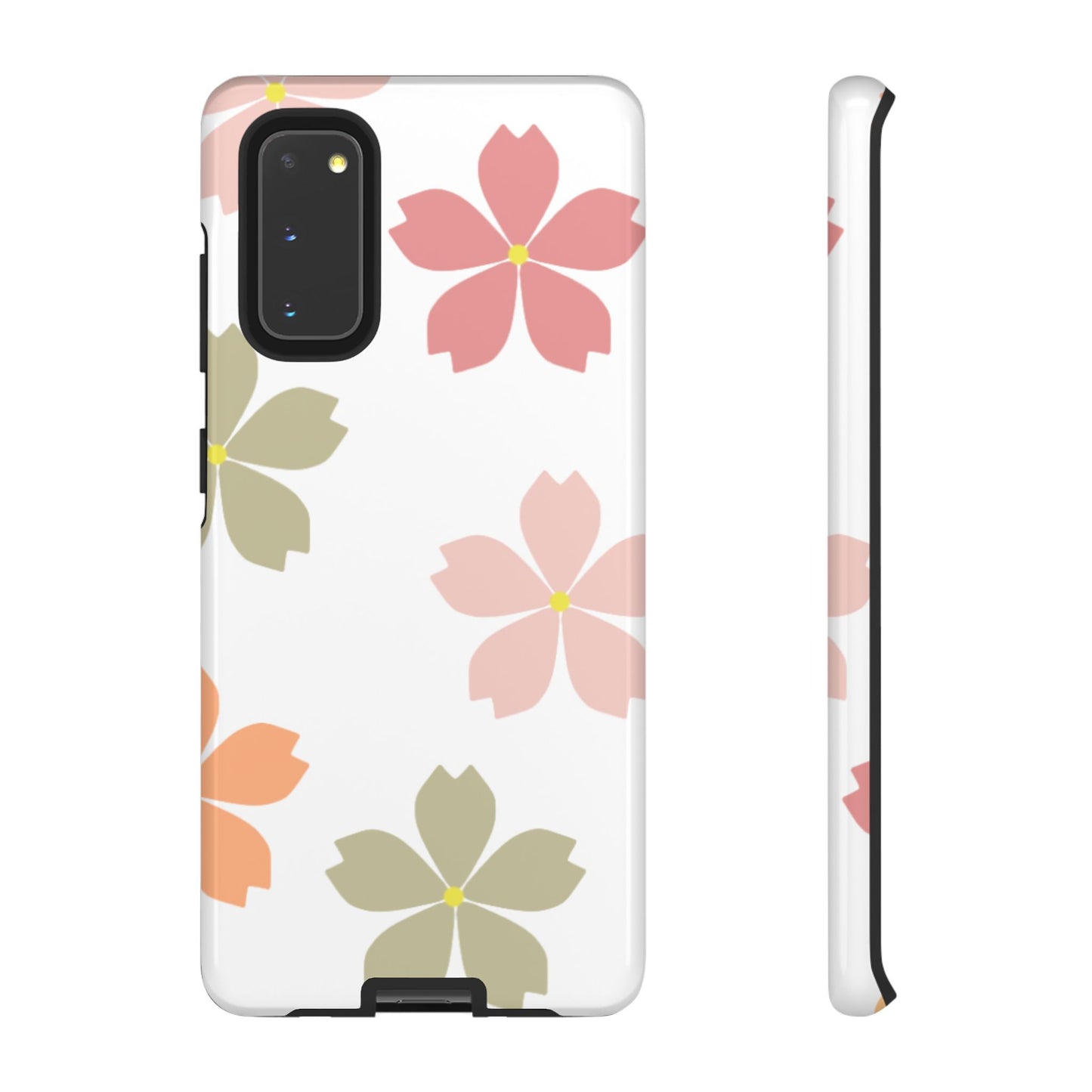 Pastel Sakura Blossom Tough Samsung Galaxy Case – Durable Design with Soft Matte Finish