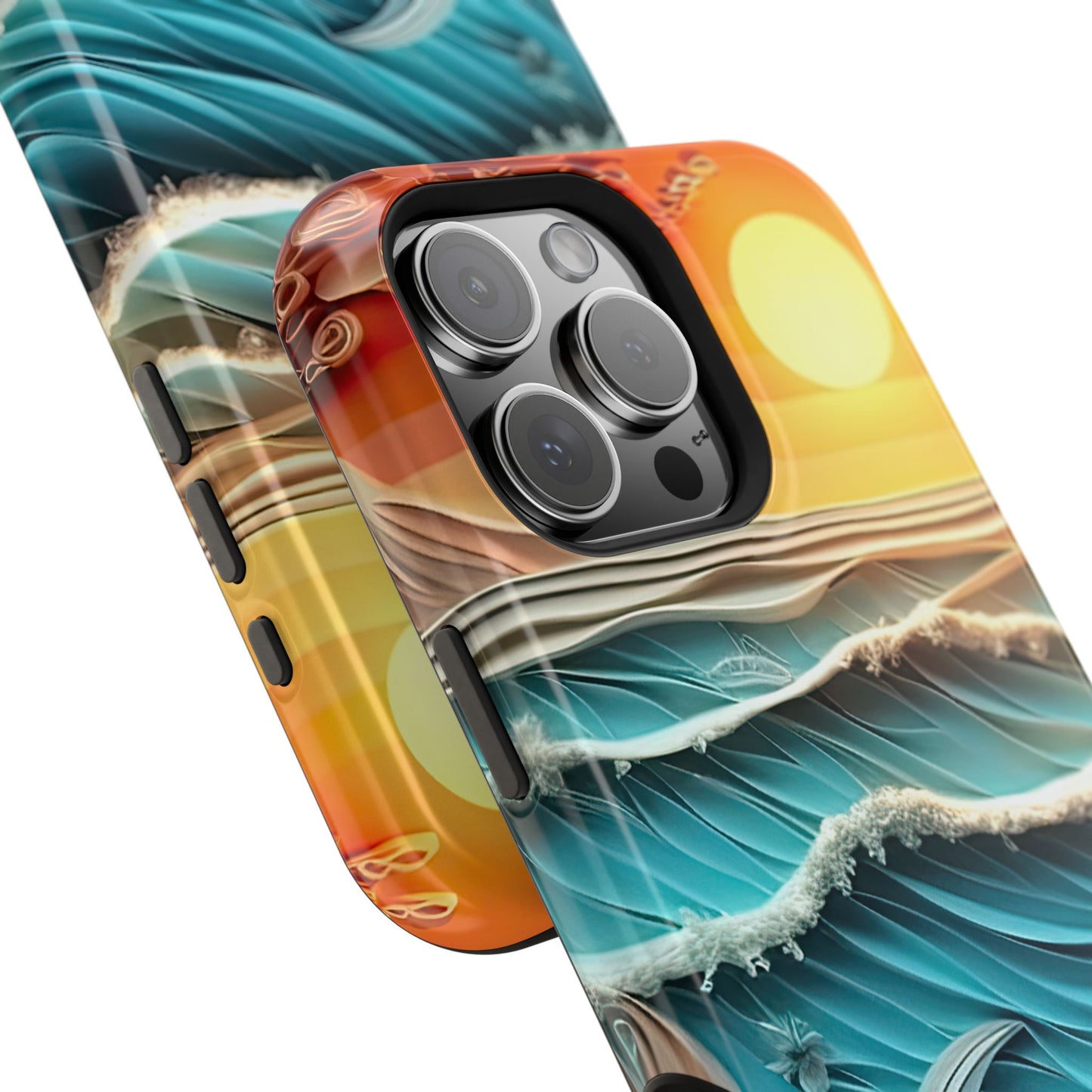 Tropical Sunset Paper Art Ocean – iPhone Series Case