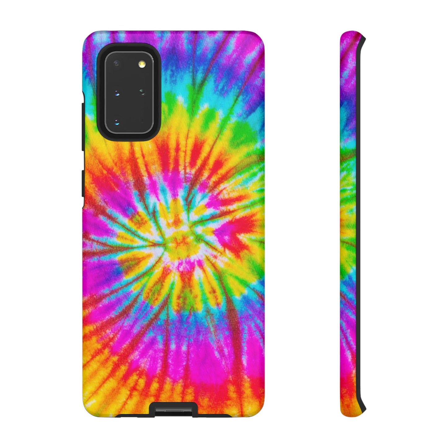 Vibrant Rainbow Spiral Tie-Dye Samsung Galaxy Case – Bold & Retro Style