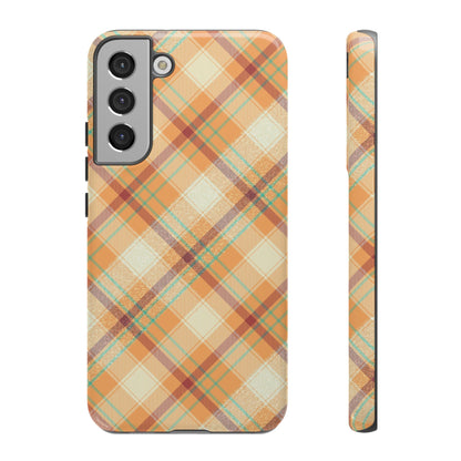 Samsung Galaxy Case - Warm Autumn Plaid Design