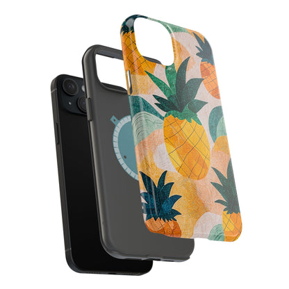 Tropical Pineapple MagSafe iPhone Case – Vibrant Fruit Design, Tough Dual-Layer Protection