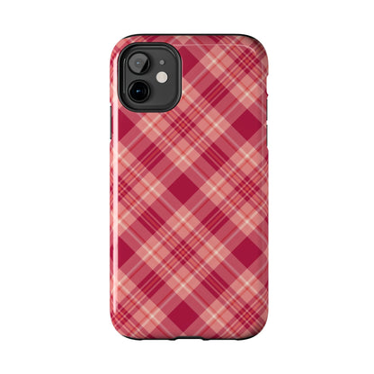 Rustic Red Plaid – iPhone Series Case