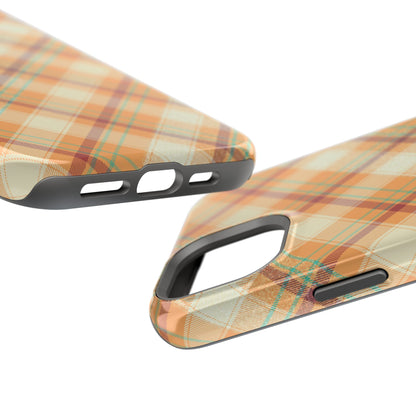 MagSafe Case - Warm Autumn Plaid Design