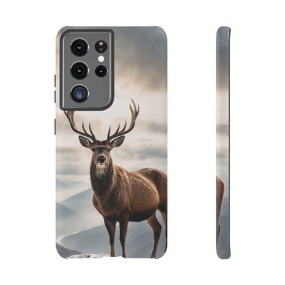 Alpine Majesty: Stag in Snow – Samsung Galaxy Case