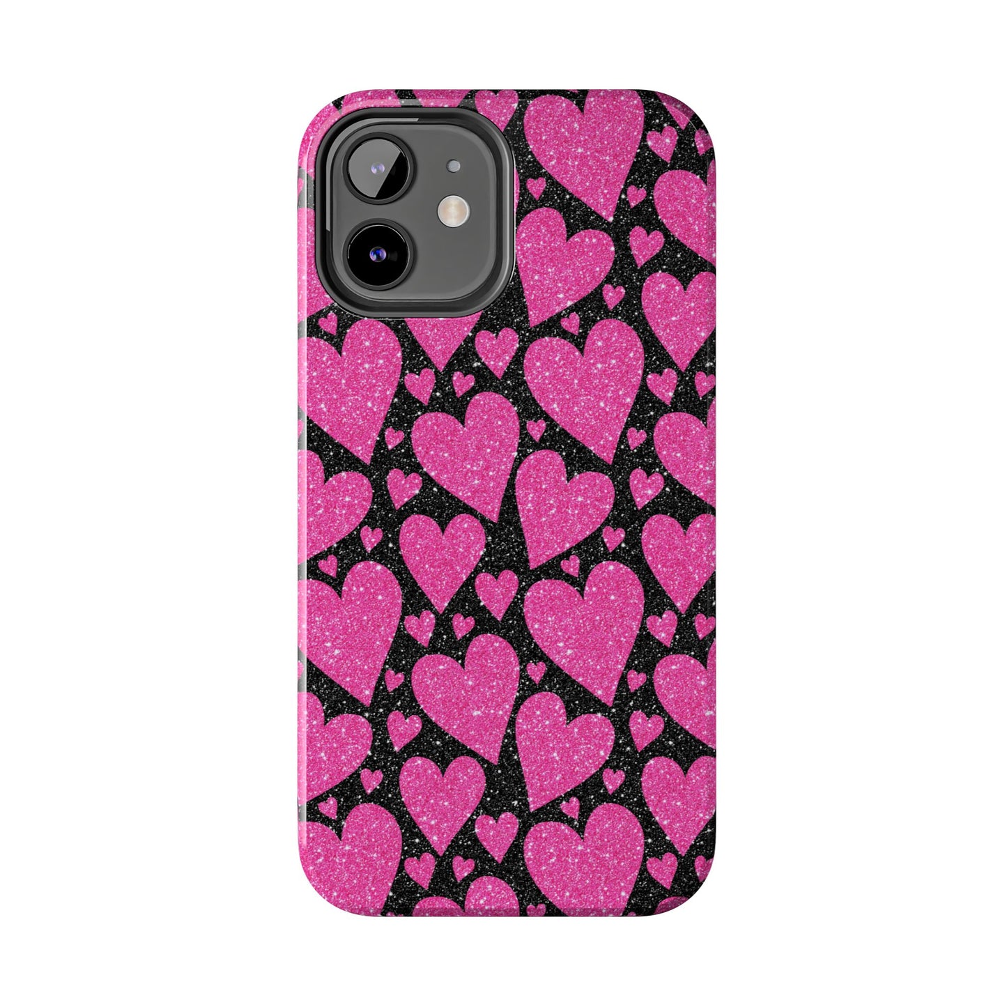 Glitter Hearts iPhone Case