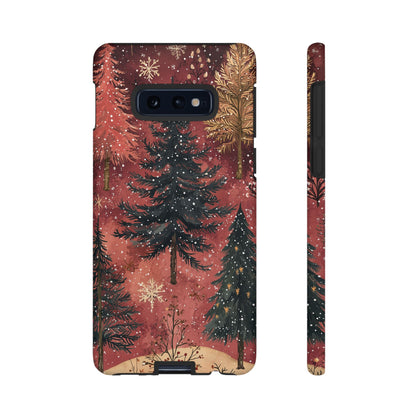 Rustic Red Winter Forest - Samsung Galaxy Series Case