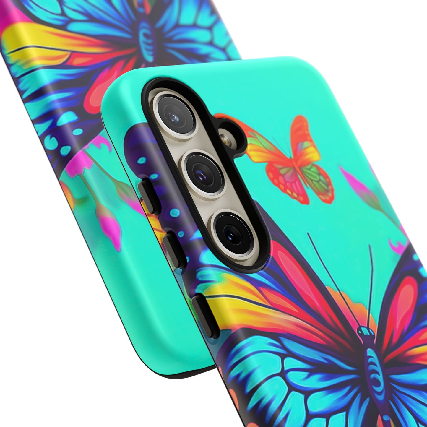 Vivid Butterfly & Floral Burst - Samsung Galaxy Case