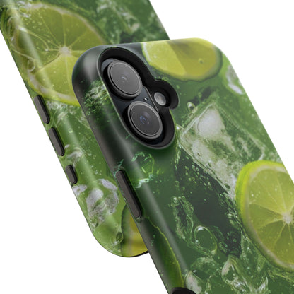 Refreshing Lime Splash MagSafe iPhone Case – Tough Protection, Vivid Dual-Layer Design